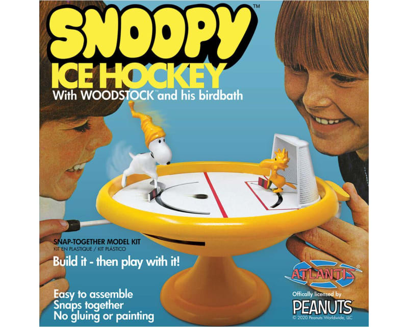 Snoopy Ice Hockey Game with Woodstock Snap