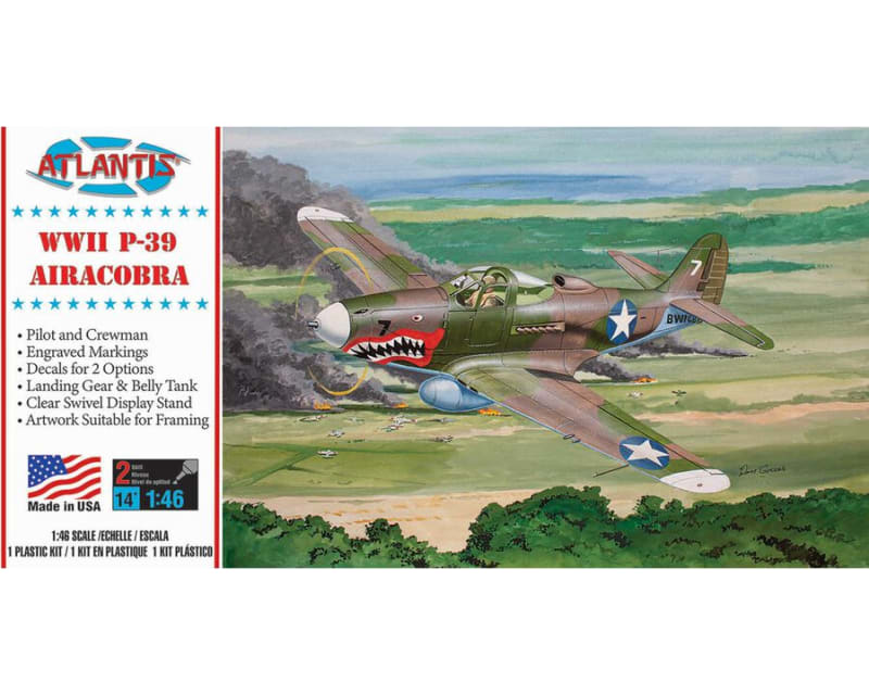 P-39 Bell Airacobra WWII Fighter 1/46 Model Kit