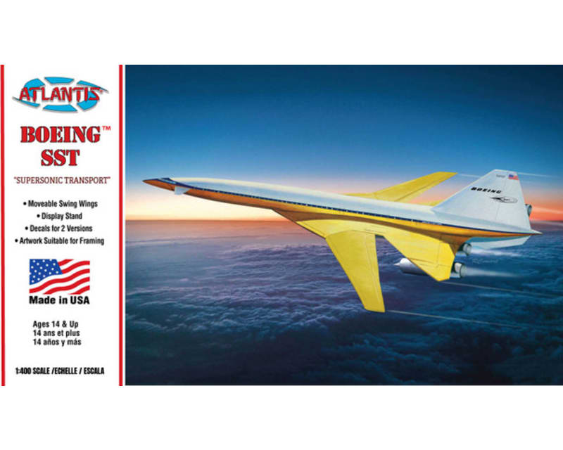 1/400 Scale Boeing SST Transport Boeing Markings Plastic Model K