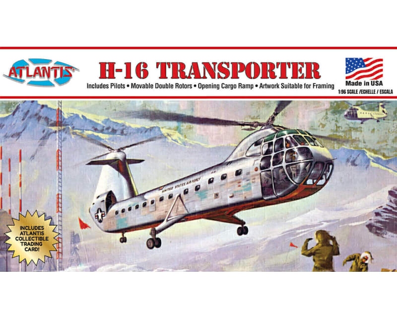 H-16 Piasecki Helicopter with Swivel Stand/Trading Card