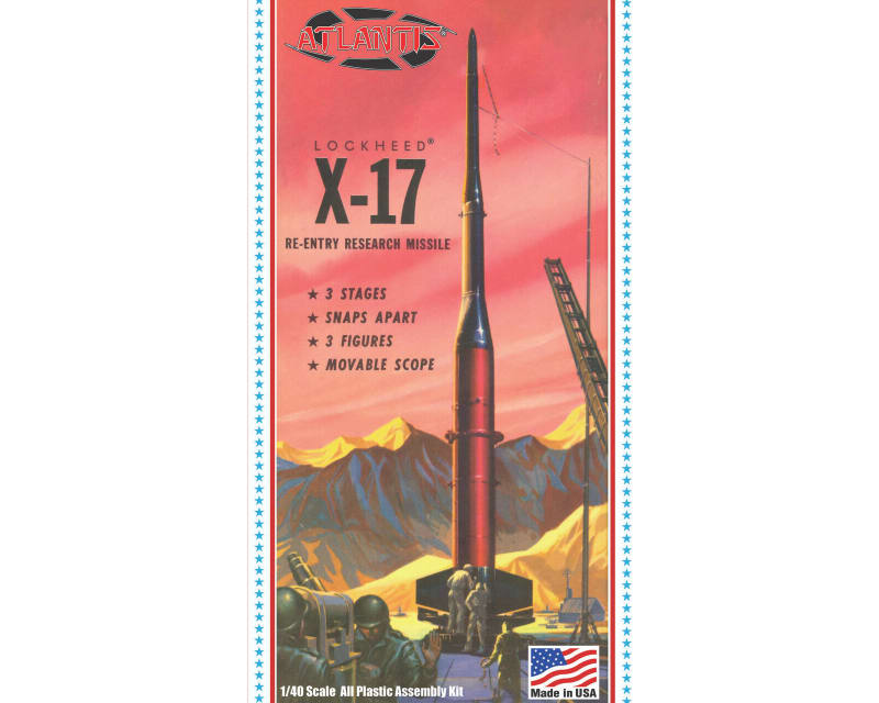 1/40 Lockheed USAf X-17 Research Rocket Plastic Model Kit