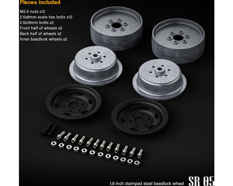 1.9 SR05 Beadlock Wheels