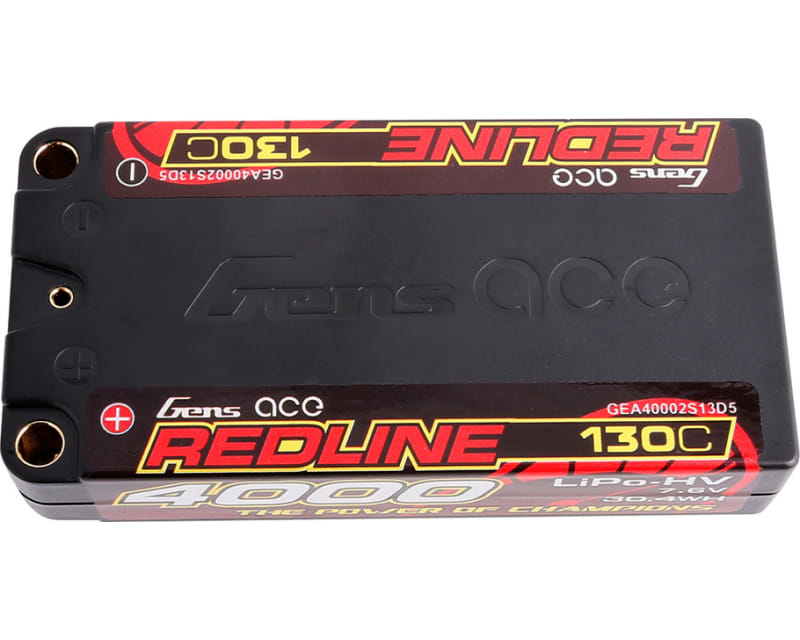 Redline 2s1p Hv 7.6v 4000mah Lcg Shorty 5mm Bullet