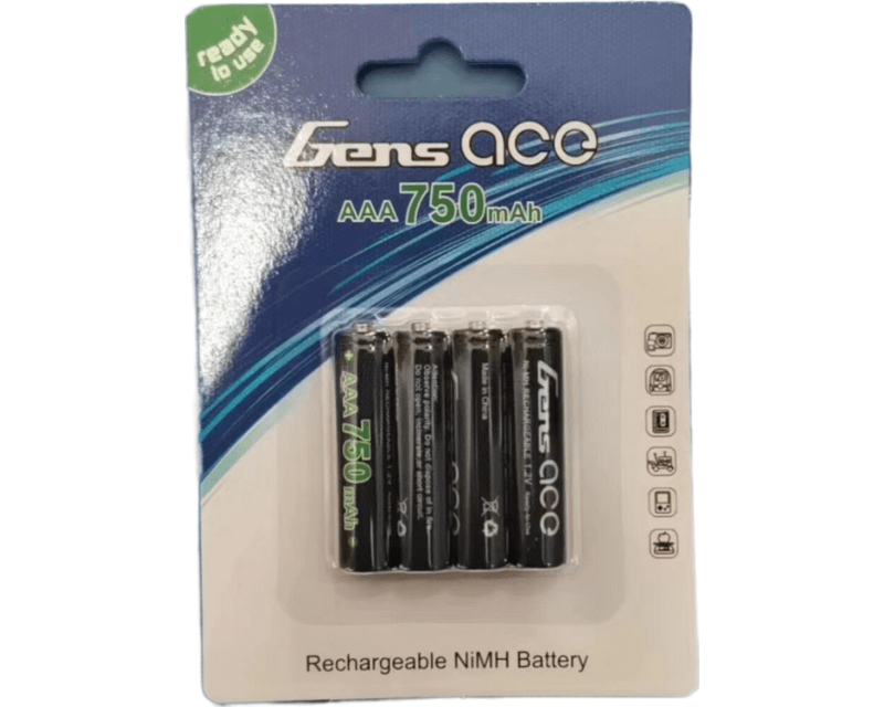 1.2v 750mah 1s NiMh High Power X 4 Aaa