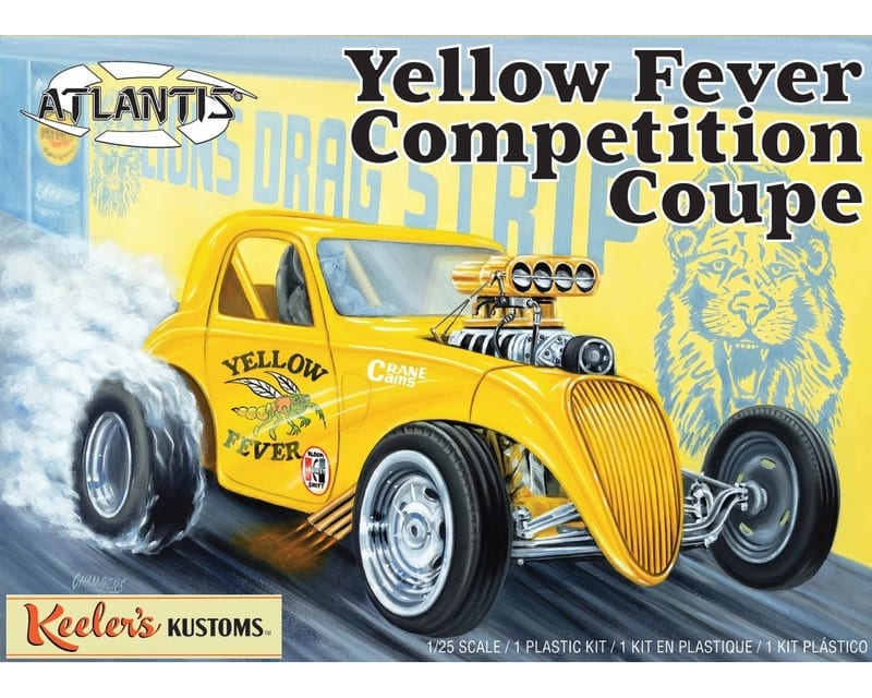 Yellow Fever Competition Coupe Fiat Keelers Kustoms 1/25 Plastic