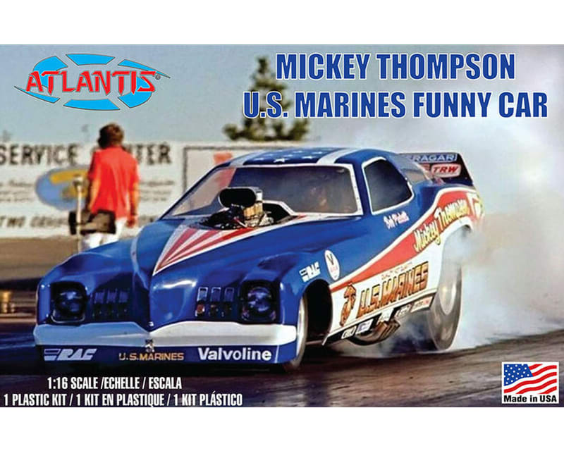Tap to zoom 1/16 Mickey Thompson Marines Funny Car Plastic Model Kit