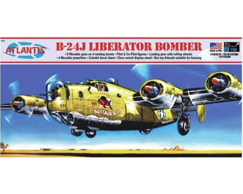 B-24J Liberator Bomber Buffalo Bill Model Kit 1/92