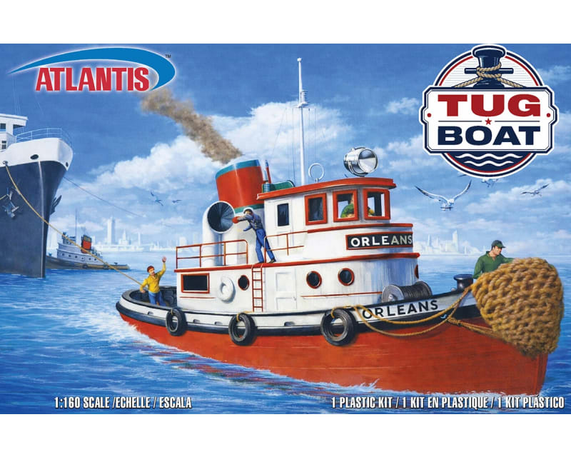 Tap to zoom 1/160 Waterfront Harbor Tug Boat Plastic Model Kit