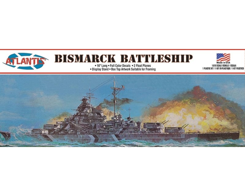 Bismarck German Battleship 16 Inch 1:600