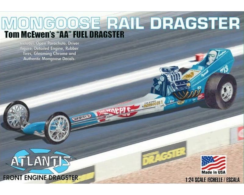 1/24 Tom Mongoose Mcewen Front Engine Dragster Plastic Model Kit