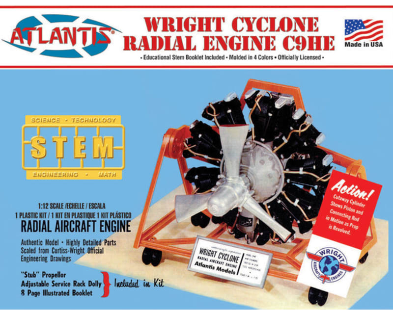 Wright Cyclone 9 Radial Engine Stem 1:12