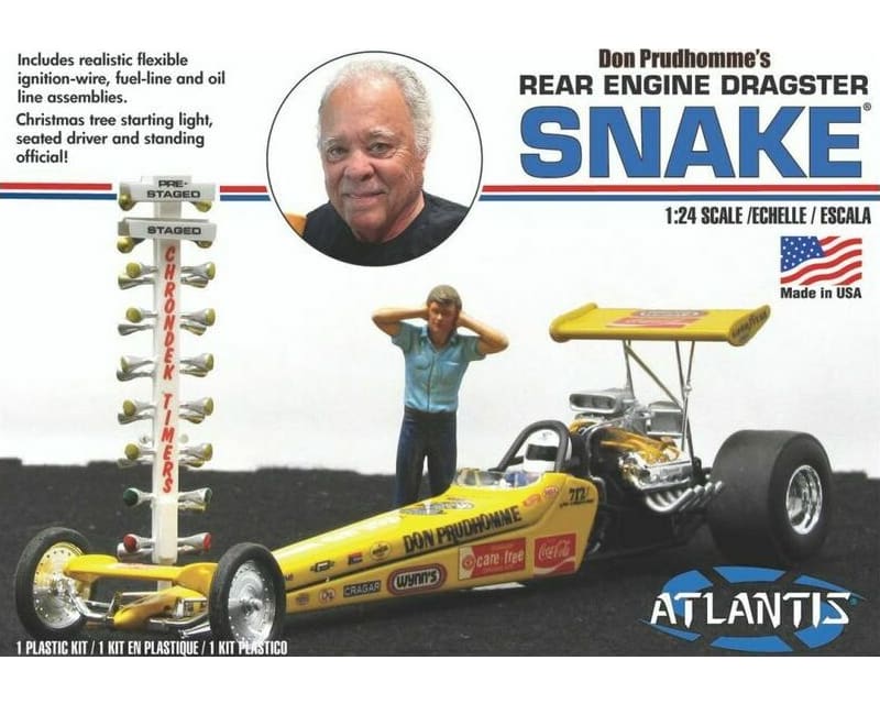 1/24 Don Prudhomme Snake Rear Engine Dragster Plastic Model Kit