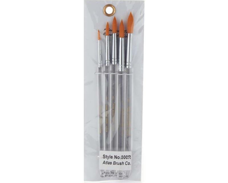 Atlas Brush Taklon 5pc Round Set