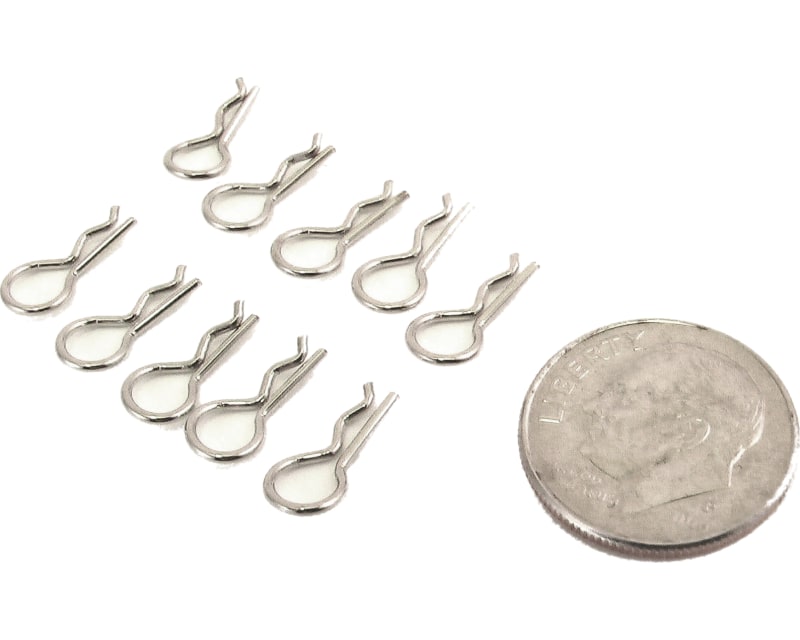 Tap to zoom discontinued chrome Micro Body Clips (10)