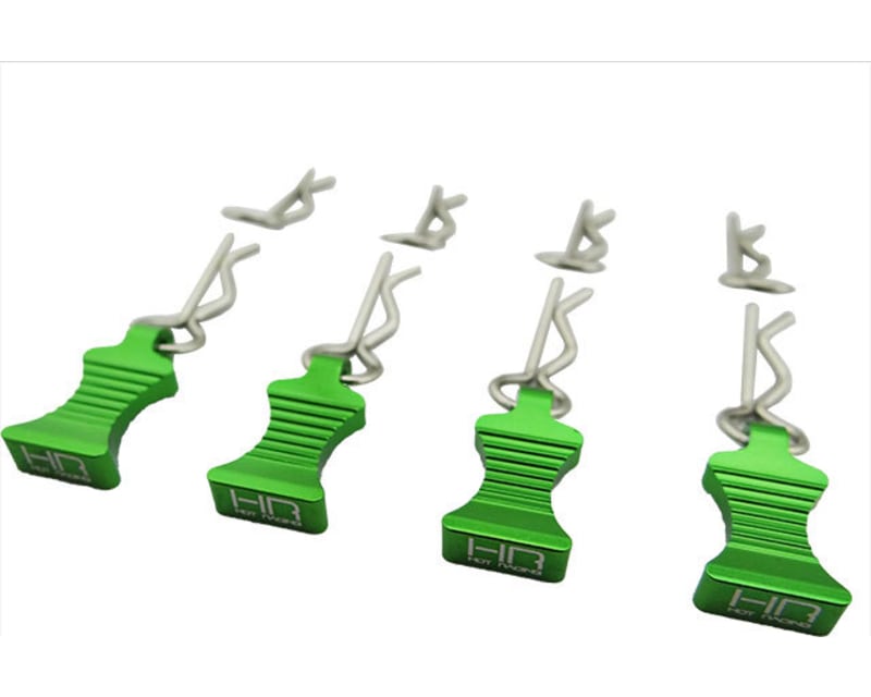 Silver bent Body Clips 22mm long .82mm wire (4)