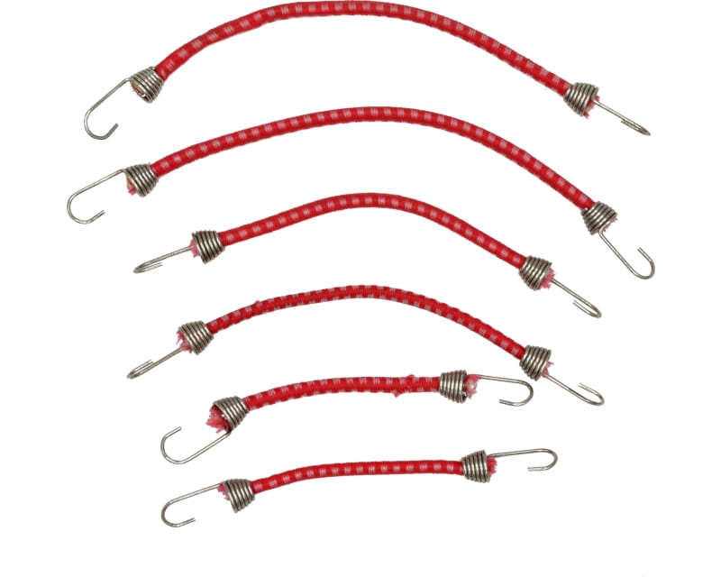 Tap to zoom discontinued 1:10 Scale elastic cord Set (6) Red W/ White