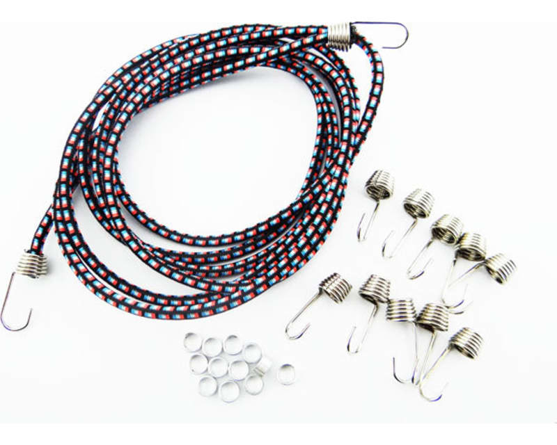 1:10 Scale elastic cord Kit - Blue White Orange Black photo
