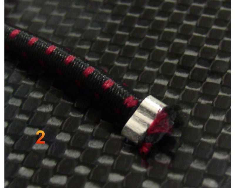 Tap to zoom 1:10 Scale elastic cord Kit - Black Red