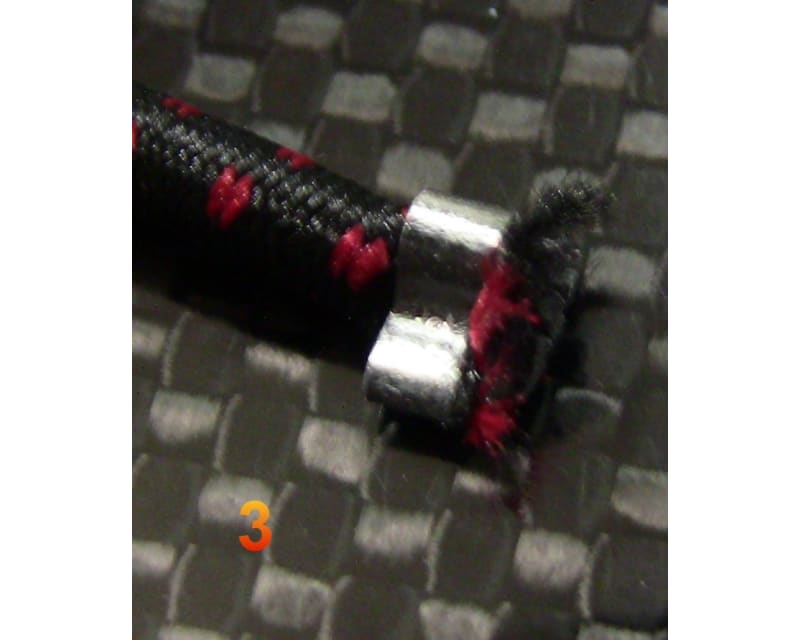Tap to zoom 1:10 Scale elastic cord Kit - Black Red