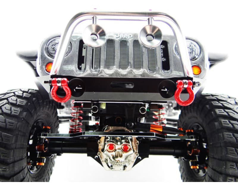 Metal Skull AR60 Diff Cover (Chrome) - Axial Yeti Wraith AX10