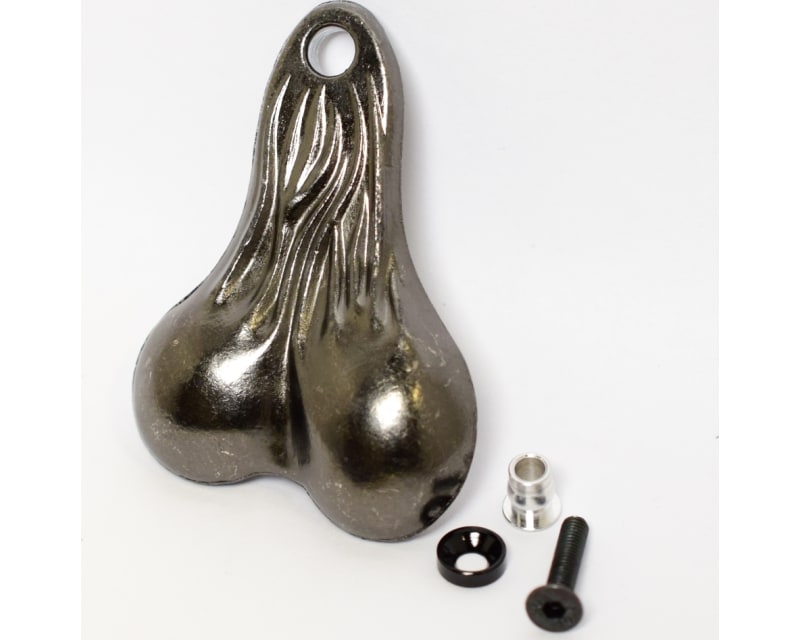 Metal Dangler Balls Truck Nuts (black chrome) (toy)