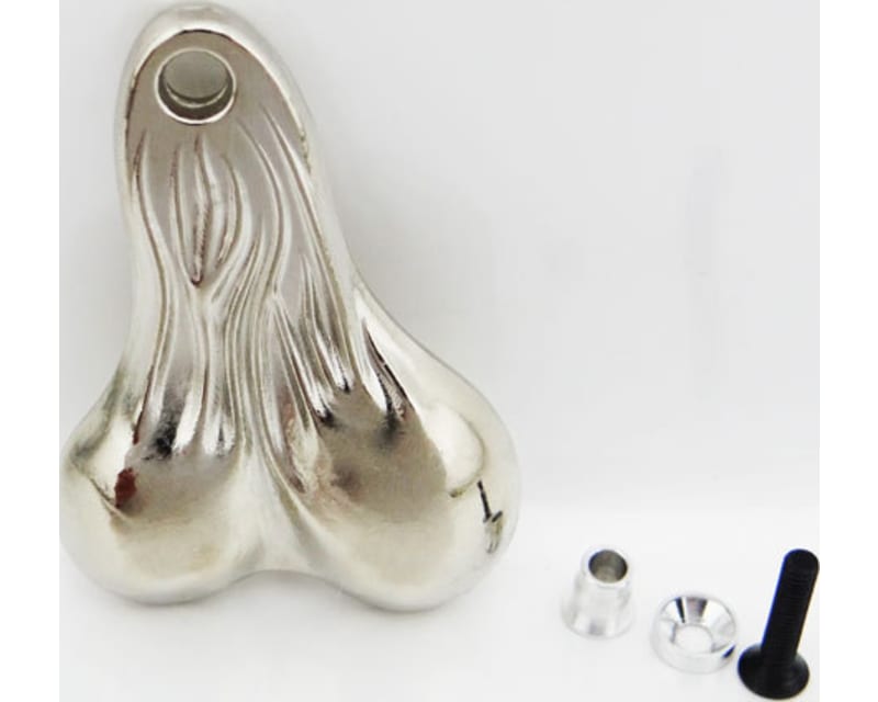 Tap to zoom Metal Dangler Balls Truck Nuts (chrome) (toy)