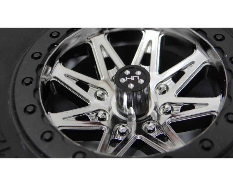 discontinued Aluminum Wheel Nut Caps and M4 Nuts (Black)(4) - Fl