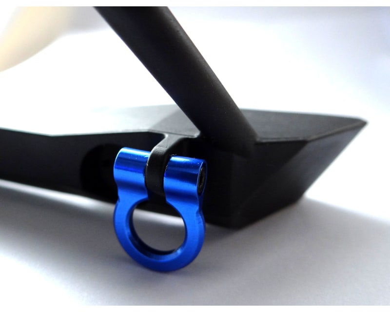 1:10 Scale Aluminum Blue Tow Shackle D-Rings (4)