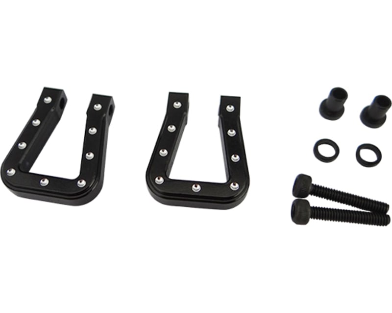 Black Aluminum Monster Flat Shackles TRX-4 SCX10 SCX10 II