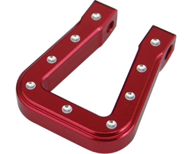 Red Aluminum Monster Flat Shackles TRX-4 SCX10 SCX10 II