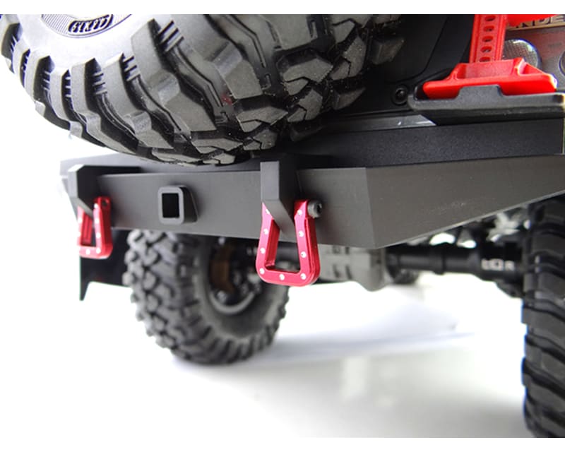 Red Aluminum Monster Flat Shackles TRX-4 SCX10 SCX10 II