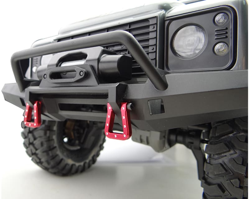 Red Aluminum Monster Flat Shackles TRX-4 SCX10 SCX10 II