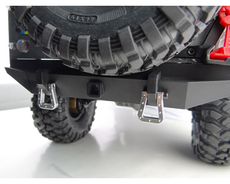Silver Aluminum Monster Flat Shackles TRX-4 SCX10 SCX10 II