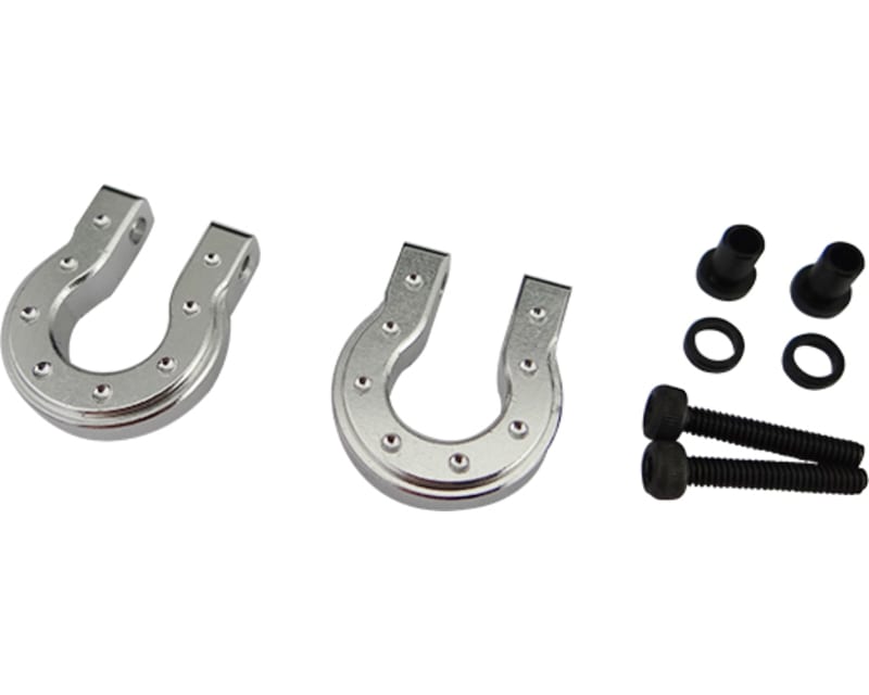 Silver Aluminum Monster D-Ring Shackles TRX-4 SCX10 SCX10 II
