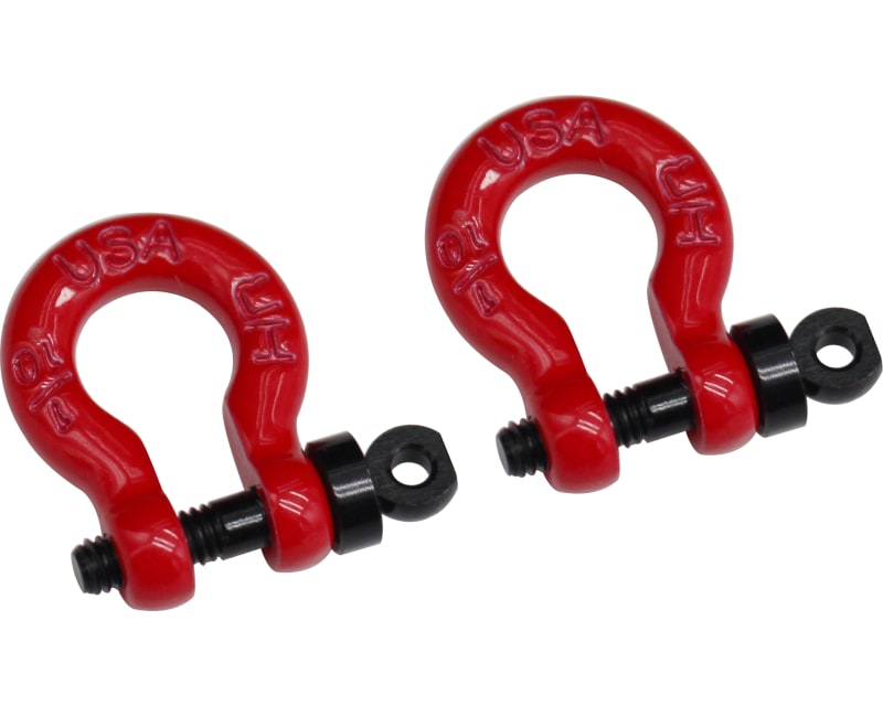 1:10 Scale Red Tow Shackle D-Rings Gen8