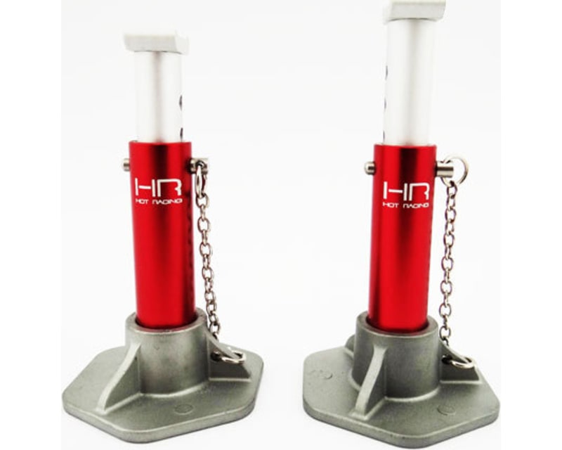 Red 1:10 Scale Aluminum Jack Stands (Toy)