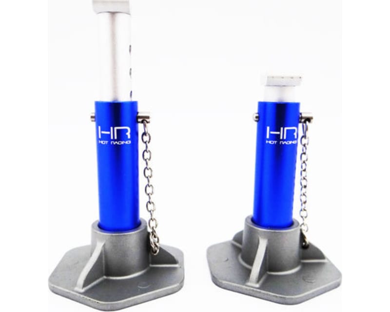 Blue 1:10 Scale Aluminum Jack Stands