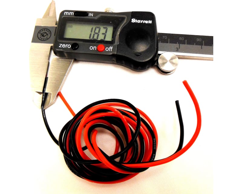 1.9mm OD Silicone Wire 100 Strand 20 G 2 M (6ft 8in)