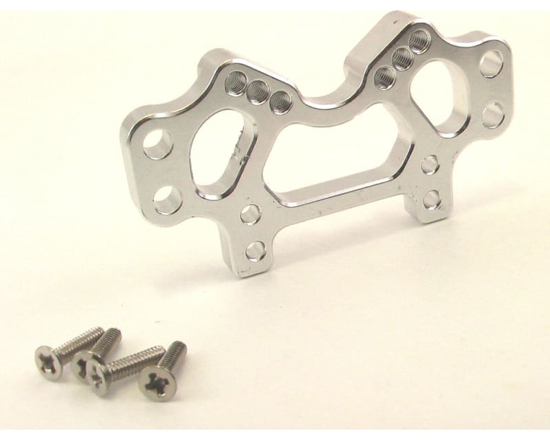 Silver Alum. Front Shock Tower 18R