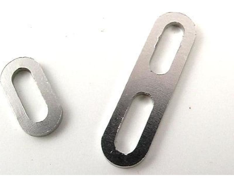 Silver motor mount oval washer 18t