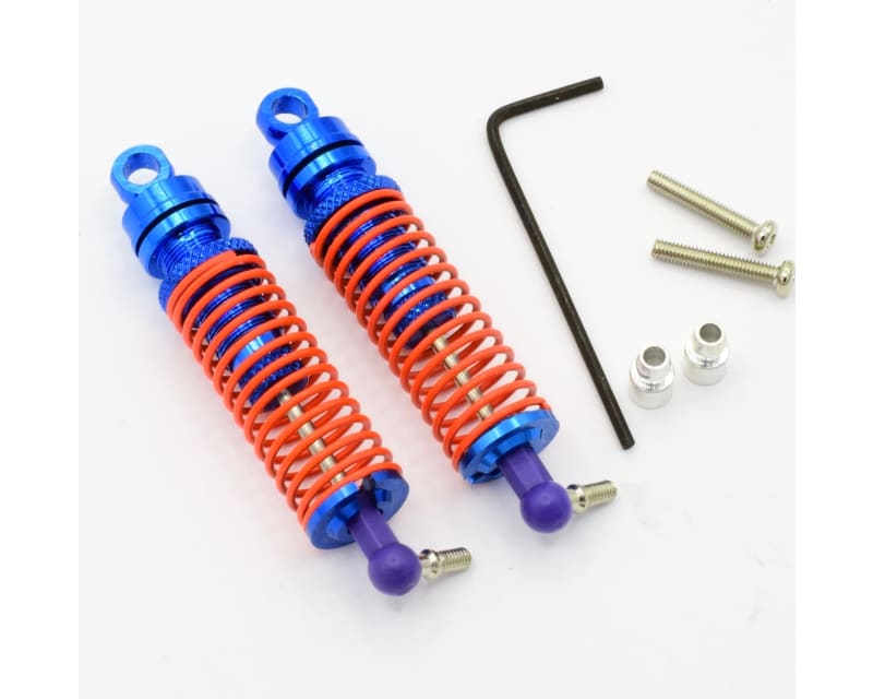 discontinued Blue Aluminum Rear Threaded Shock Set