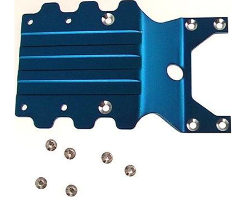 Tap to zoom Monster Gt Blue Aluminum Rear Skid Plate