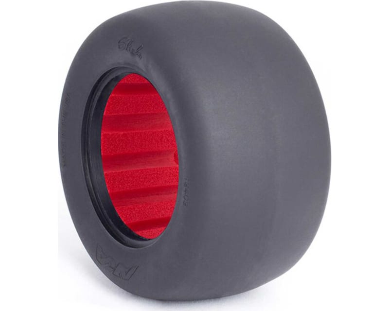 1:10 Stadium Truck Slick SSLW Tire w/Red Insert 2