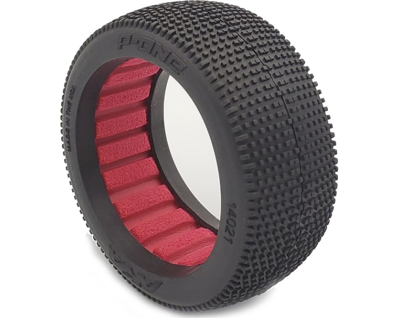 Tap to zoom 1/8 Buggy P1 Super Soft LW Tire w/ Red Insert 2
