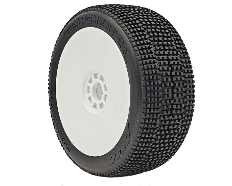 1:8 Buggy Component 2ab EVO Wheel Pre-mount White Slw 2