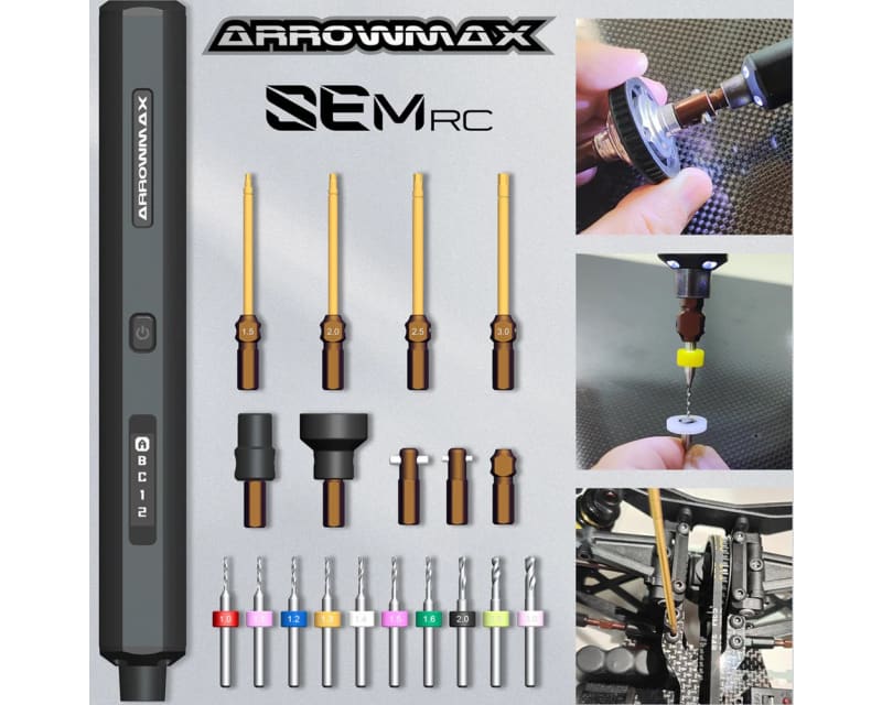 SEM RC Diff Checker & Electric Screwdriver - Black photo
