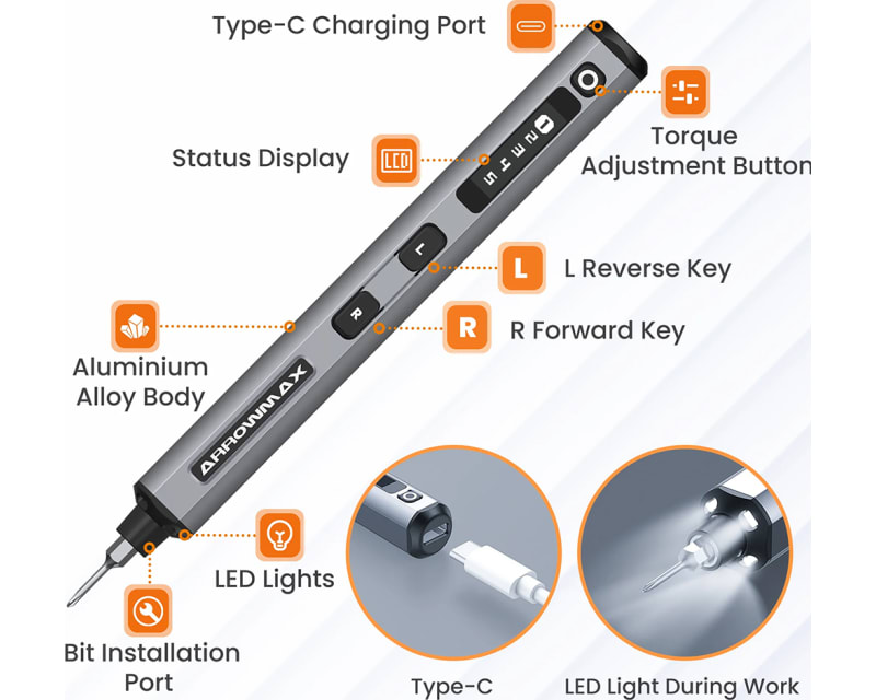Tap to zoom SES Electric Screwdriver 72 in 1 - Space Gray Case