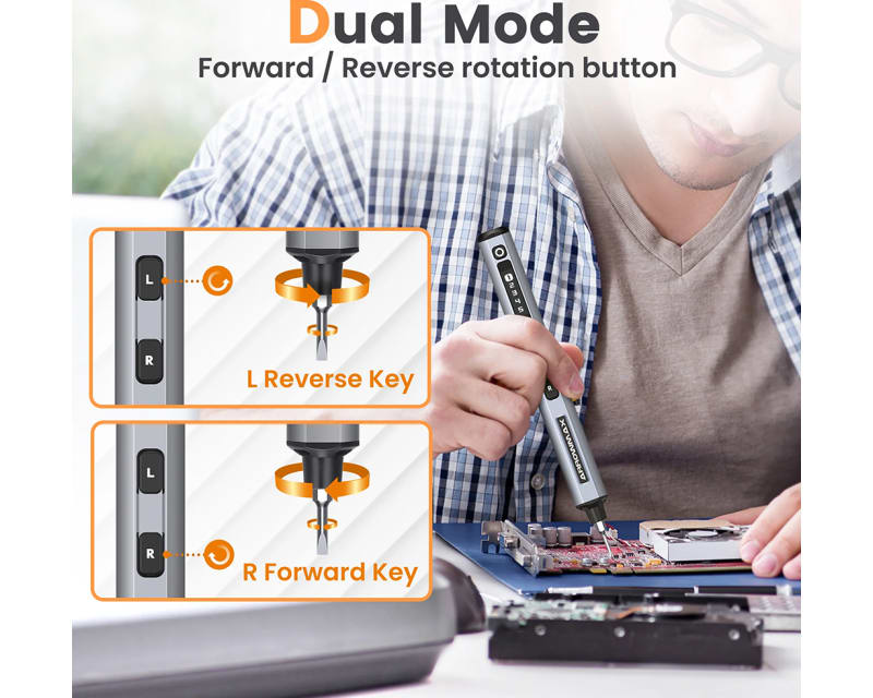 SES Electric Screwdriver 72 in 1 - Space Gray Case