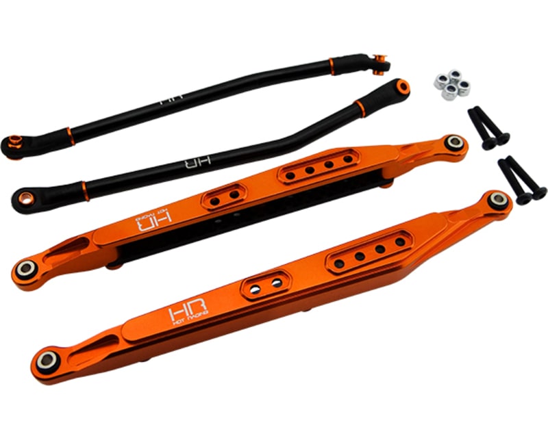 Orange Aluminum & Cf Link Set Axial Rr10 Smt10 Yeti