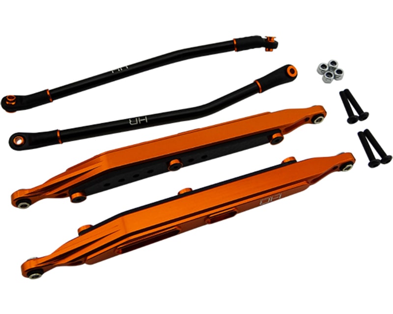 Orange Aluminum & Cf Link Set Axial Rr10 Smt10 Yeti